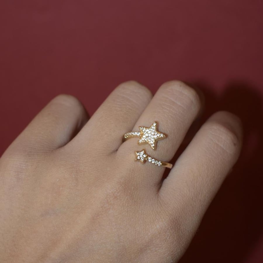 Two stars ring #2