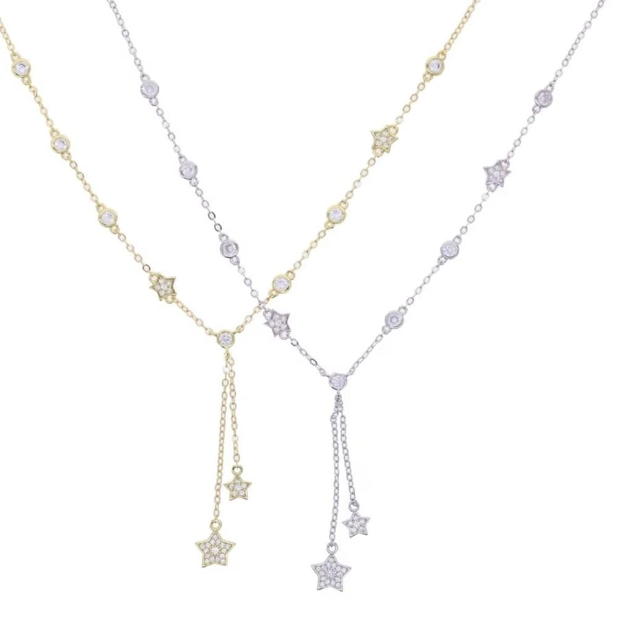 Two stars necklace