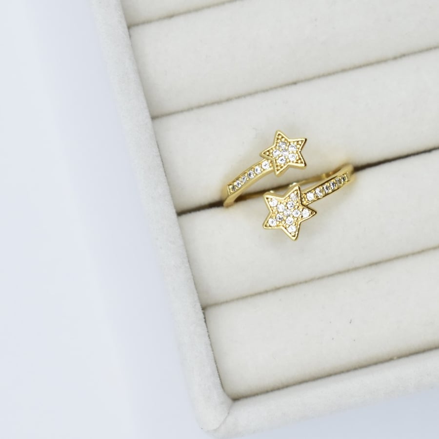 #1 Two stars ring