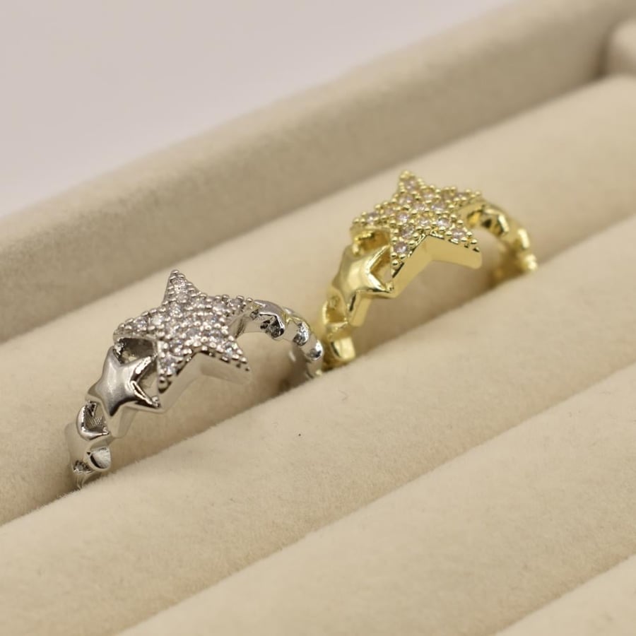Shooting star ring