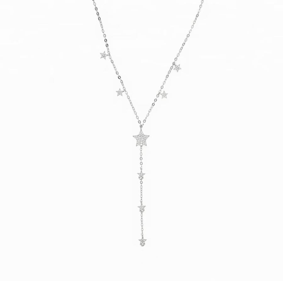 Long star necklace