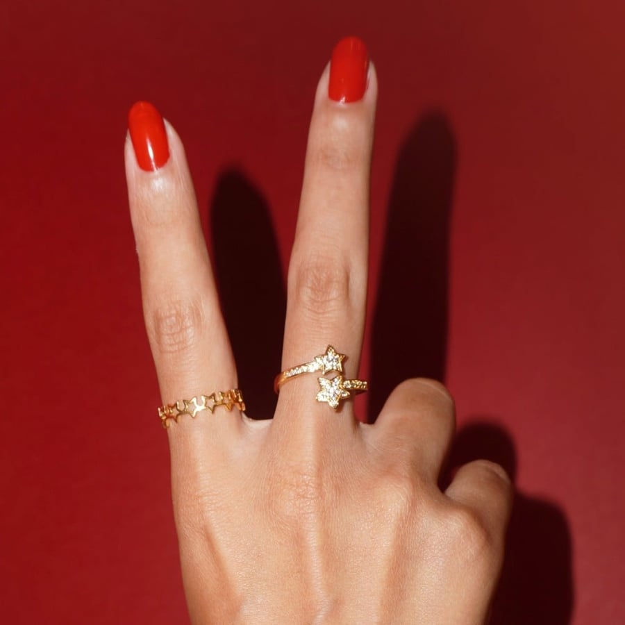 #1 Two stars ring