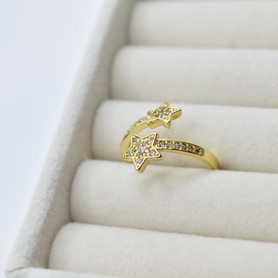 #1 Two stars ring