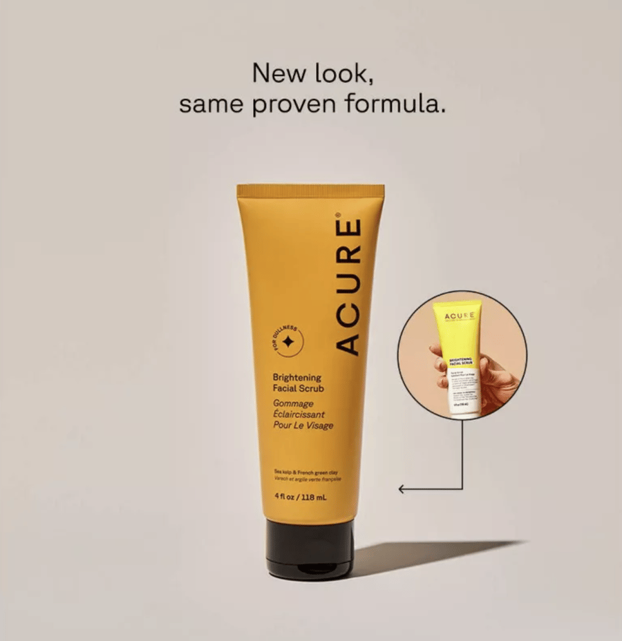 اكيور مقشر للوجه للتفتيح 118 مل - ACURE Brightening Facial Scrub