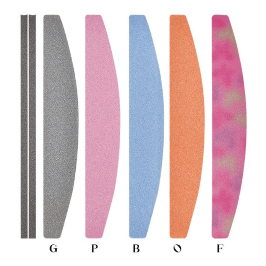 ترندي مبرد أظافر إسفنجي مقوس رمادي - Trendy Sponge Nail File Curved Grey SEB-321G