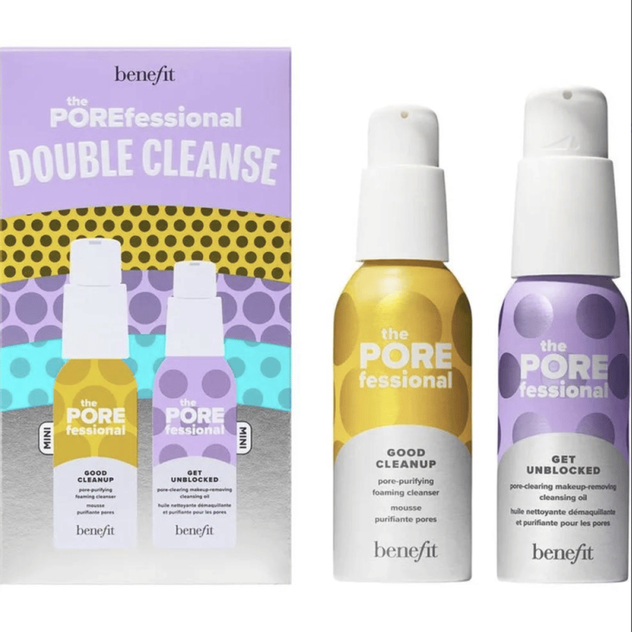 بنفت مجموعة التنظيف المزدوج ذا بورفيشنال - Benefit The POREfessional Double Cleanse Set