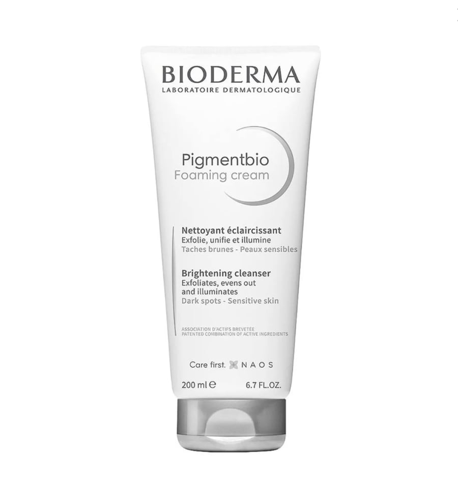 بيوديرما بيجمنتبيو كريم رغوي منظف ومقشر للبقع الداكنة 200 مل - Bioderma Pigmentbio Foaming Cream