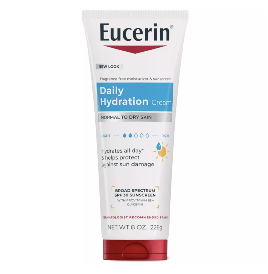 يوسرين كريم ترطيب يومي للجسم بعامل حماية SPF 30 - 226 جم - Eucerin Daily Hydration Cream SPF 30