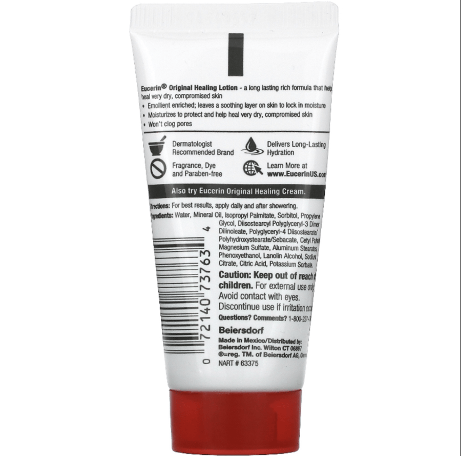يوسرين لوشن أوريجينال هيلينج للبشرة شديدة الجفاف 30 مل - Eucerin Original Healing Lotion