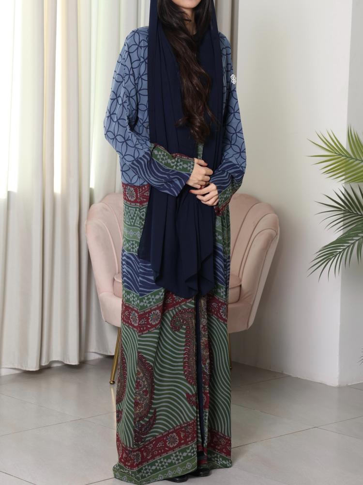عباية شيفون عصرية N367