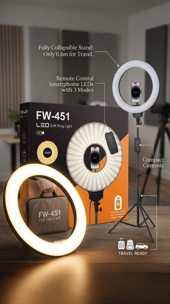 اضائه | Led soft ring light