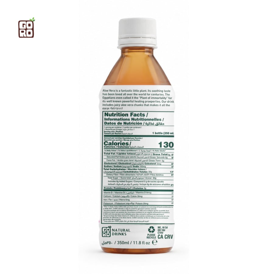 GORO Natural Aloe Vera Drink Mixed Berries with pulp 350ml