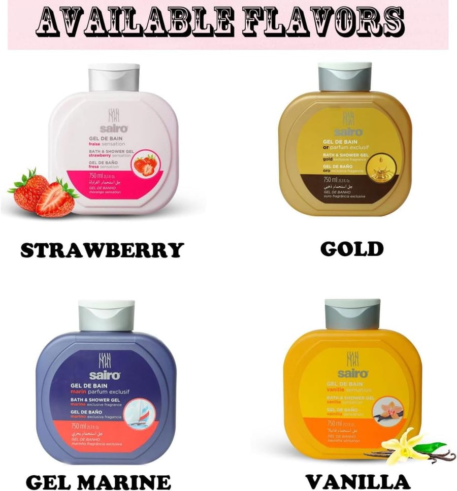 Sairo Bath And Shower Gel- Gold Exclusive Fragancia, 750 ml