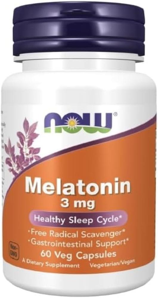 Now Foods Melatonin 3mg, 60 Veg Capsules