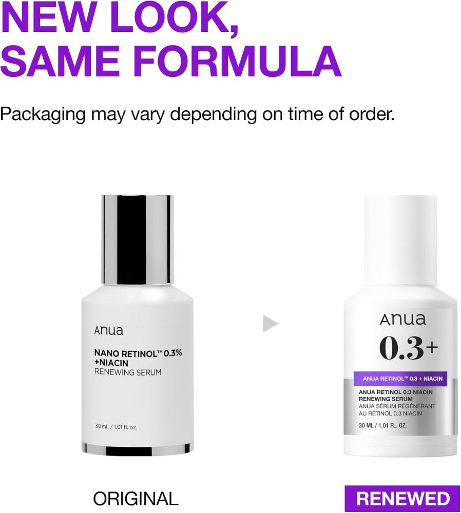 ANUA RETINOL 0.3% + NIACIN RENEWING SERUM 30ml