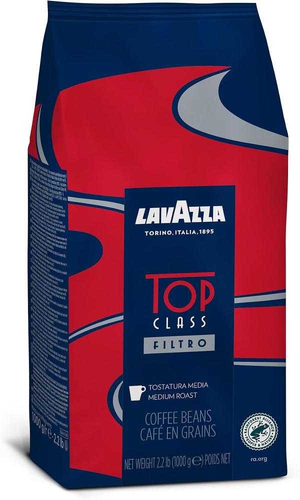 Lavazza Top Class Filtro Medium Roast Coffee Beans 1 kg