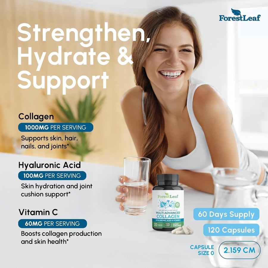 ForestLeaf Advanced Collagen Supplement, 120 Veggie Capsules