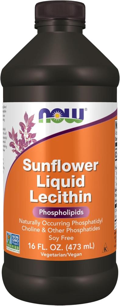 Now Foods, Sunflower Liquid Lecithin, 16 fl oz (473 ml)
