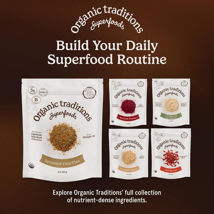Organic Traditions, Maca X-6 Black and Red-Purple, 5.3 oz (150 g)
