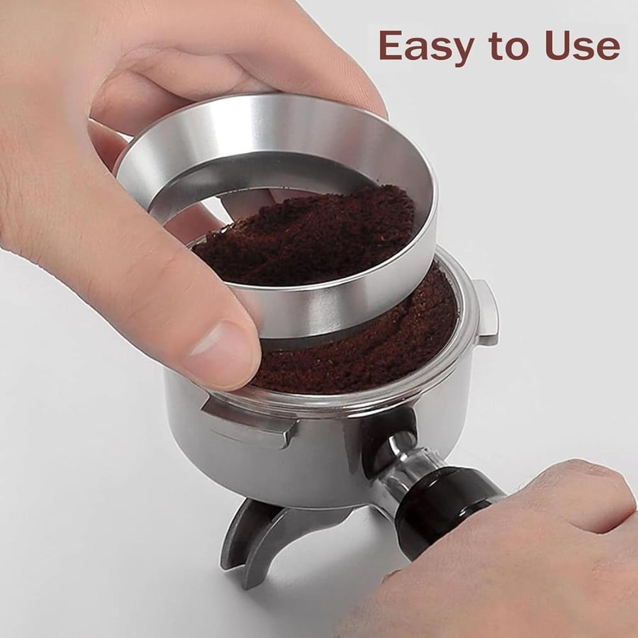 ToolHouse Magnetic Dosing Funnel, Stainless Steel Coffee Dosing Ring with Espresso Distribution Tool, Compatible with 51mm Portafilter, for Baristas and Home Use, Coffee Accessories