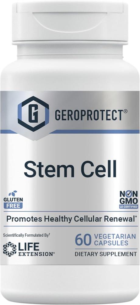 Life Extension GeroProtect Stem Cell - Healthy Cell Support Plant-Based Nutrients Formula Supplement for Anti-Aging & Longevity - Non-GMO, Gluten-Free, Vegetarian - 60 Capsules