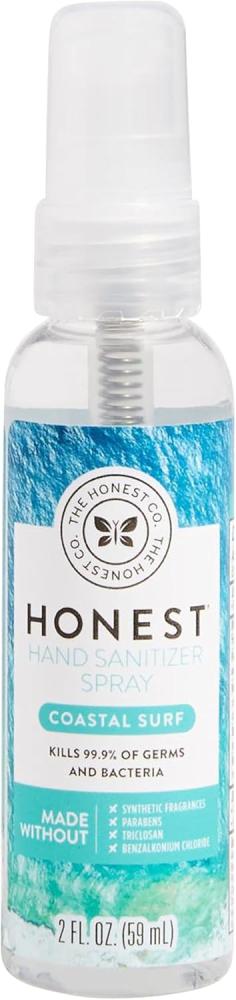The Honest Company Hand Sanitizer Spray, Coastal Surf, 2 Fl. Oz (Pack of 1)