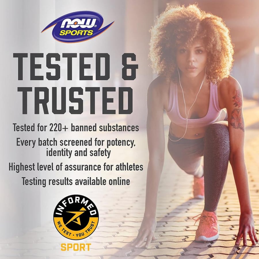 NOW ZMA Sports Recovery Food Supplements - 180 Capsules