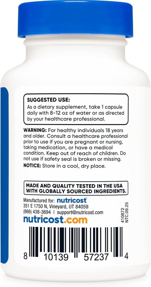 Nutricost Dihydroberberine Capsules (100mg, 60 Capsules) - More Bioavailable Metabolite of Berberine