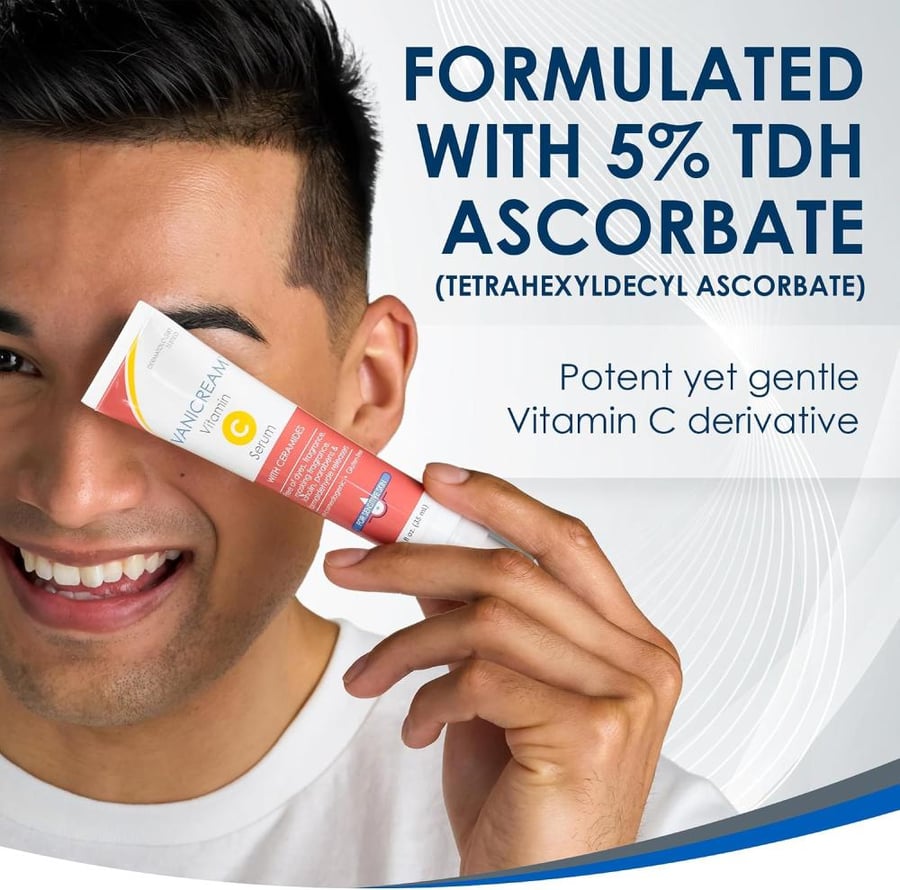 Vanicream Vitamin C Serum - Free of Dyes, Fragrance, Masking Fragrance, Lanolin, Parabens & Formaldehyde Releasers - For Sensitive Skin - 1.2 Fl Oz