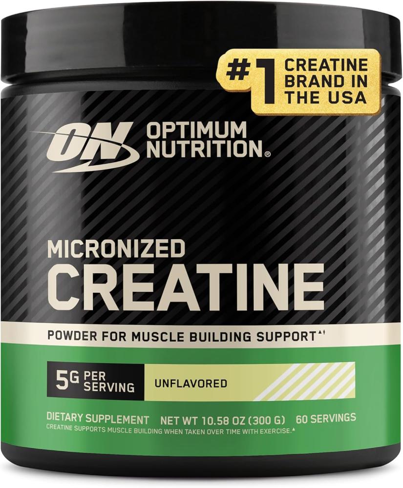 Optimum Nutrition (ON) Micronized Creatine Powder for Muscle Building Support - Unflavored, 300 Grams,115 Servings-package may vary
