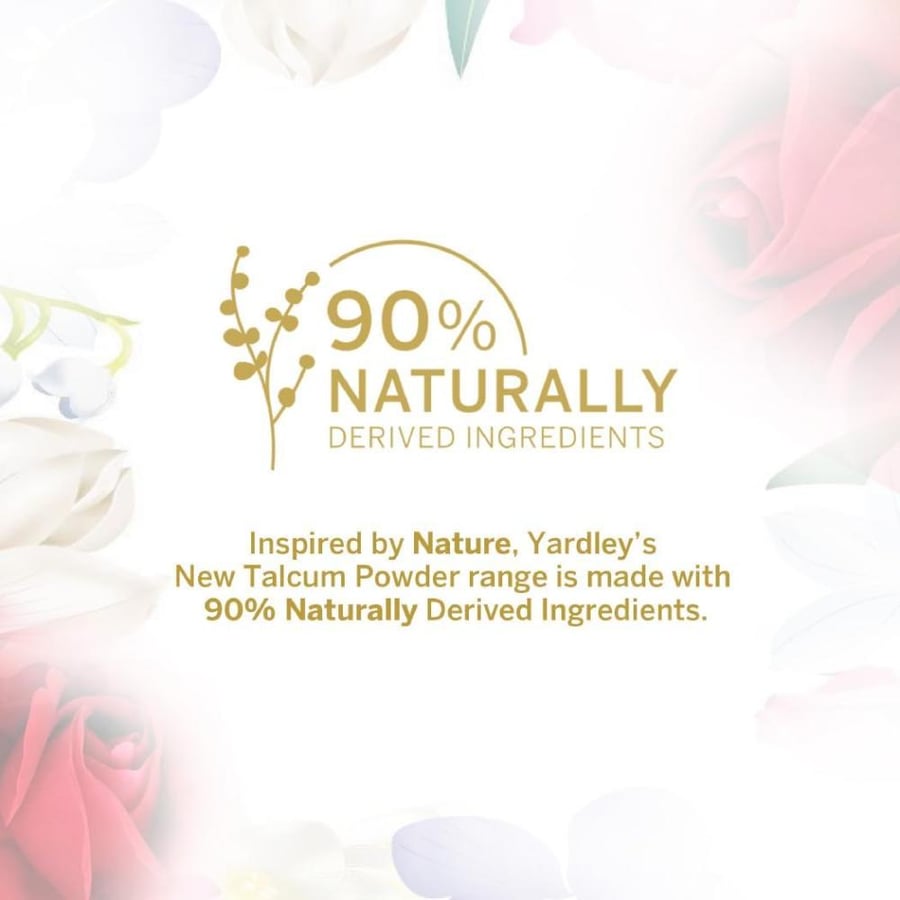 Yardley London Royal Red Rose Perfumed Talcum Body Powder, All Day Floral Rose Fragrance, 250Gm
