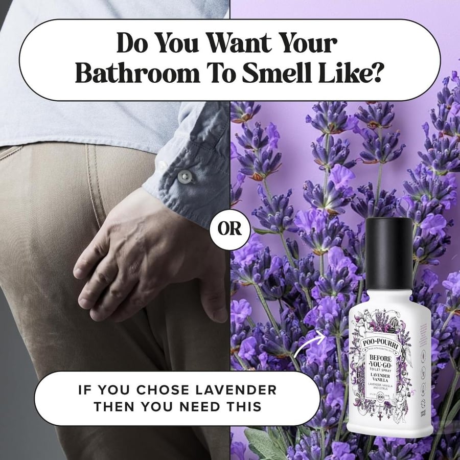 Poo-Pourri Before-You-Go Toilet Spray, Lavender Vanilla Scent, 4 oz