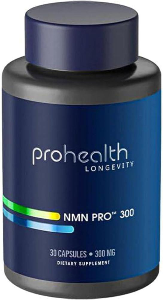 ProHealth NMN Pro 300, NMN Supplement (β-Nicotinamide Mononucleotide) 30 Capsules, NAD Support Supplement, Made in Canada