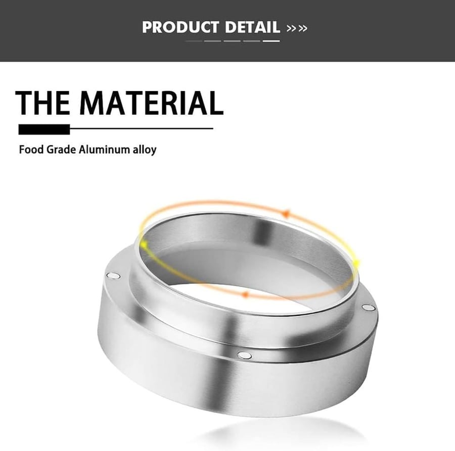 ToolHouse Magnetic Dosing Funnel, Stainless Steel Coffee Dosing Ring with Espresso Distribution Tool, Compatible with 51mm Portafilter, for Baristas and Home Use, Coffee Accessories