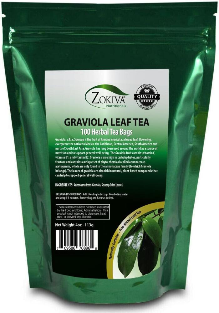 Graviola Tea 90 Bags Soursop - Annona muricata - Guanabana - Premium Quality 100% Pure Leaf