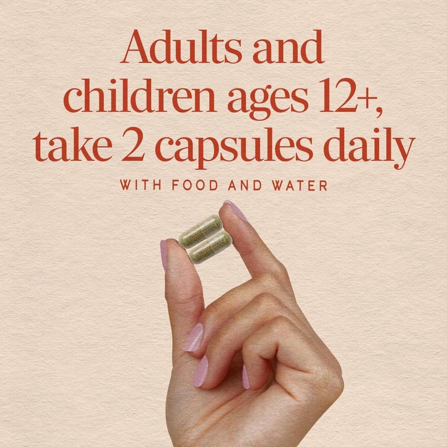 Nature's Way Garden Veggies 60 Vegetarian Capsules
