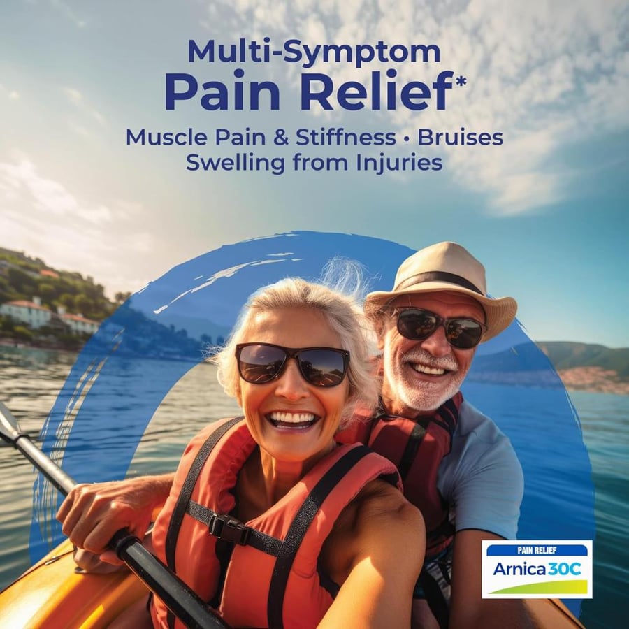 Boiron Arnica Montana 30C Homeopathic Medicine for Relief from Muscle Pain, Muscle Stiffness, Swelling from Injury, and Discoloration from Bruises - 3 Count (Pack of 1)