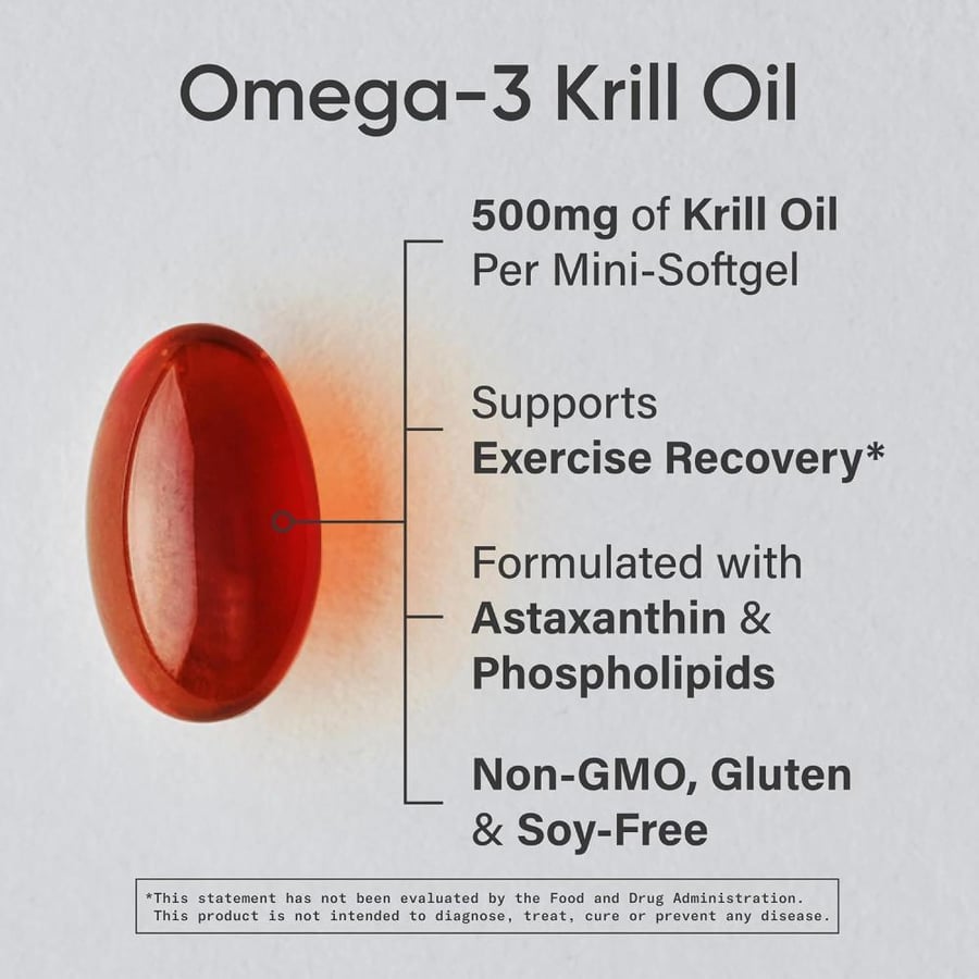Sports Research, Antarctic Krill Oil with Astaxanthin, 500 mg, 120 Softgels