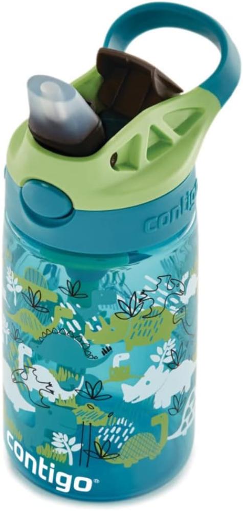 Contigo Kids Water Bottle with Redesigned AUTOSPOUT Straw, 14 oz., Dino