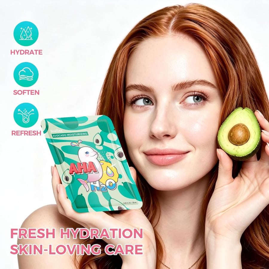 ZealSea Sheet Mask Face Mask Skin Care (Pack of 7) Beauty Facial Mask Kids Spa Face Mask Birthday Party gifts Women, kids Girls Skincare - Hydrate, Brighten, Moisturize,Soothe for All Skin Types