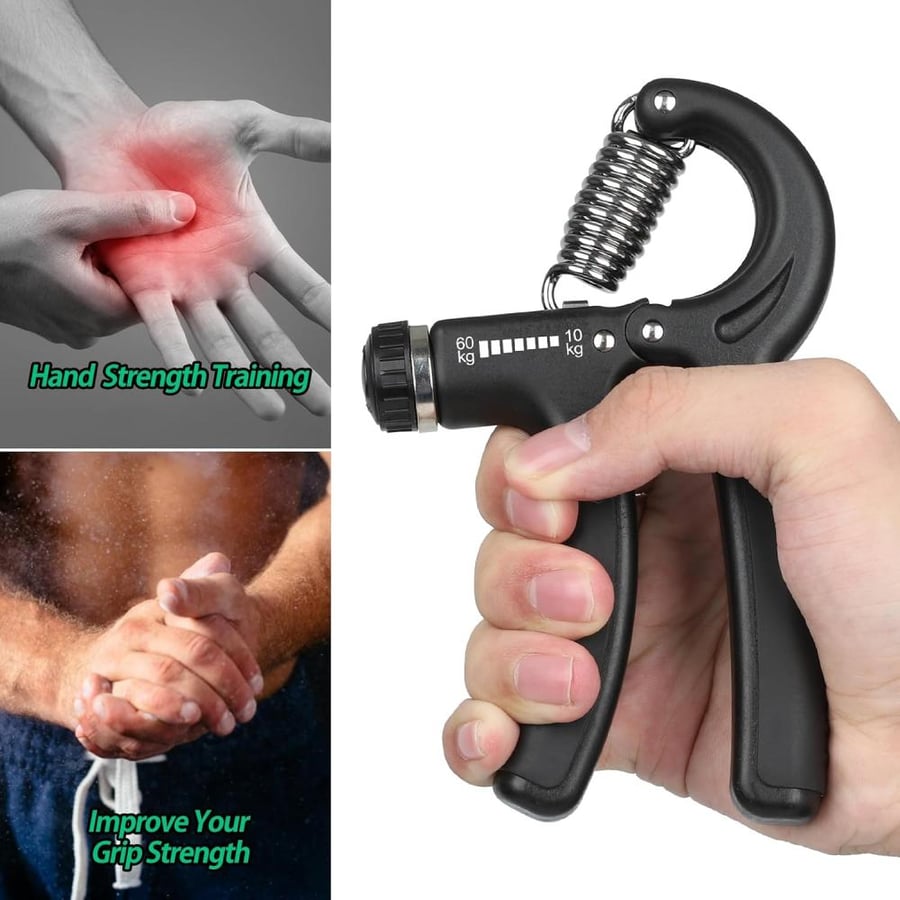 NIYIKOW Handtrainer Unterarmtrainer, Einstellbarer Widerstand 10-60kg, Grip Griffkraft Trainer, Fingertrainer, Hand Unterarm Trainingsgert, Fr Sportler und Wiederherstellung der Hand