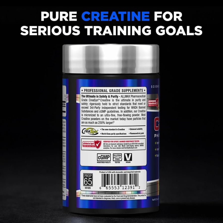 ALLMAX Nutrition Pharmaceutical Grade Creatine (100g/ 3.53oz)