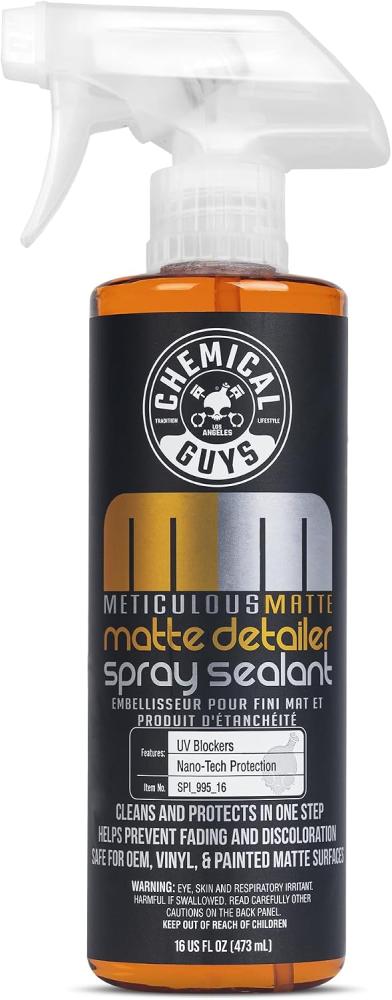 Chemical Guys SPI_995_16 Meticulous Matte Detailer and Spray Sealant for Crisp Satin & Matte Finishes, (Safe for OEM, Vinyl, & Painted Matte Surfaces) 16 fl oz