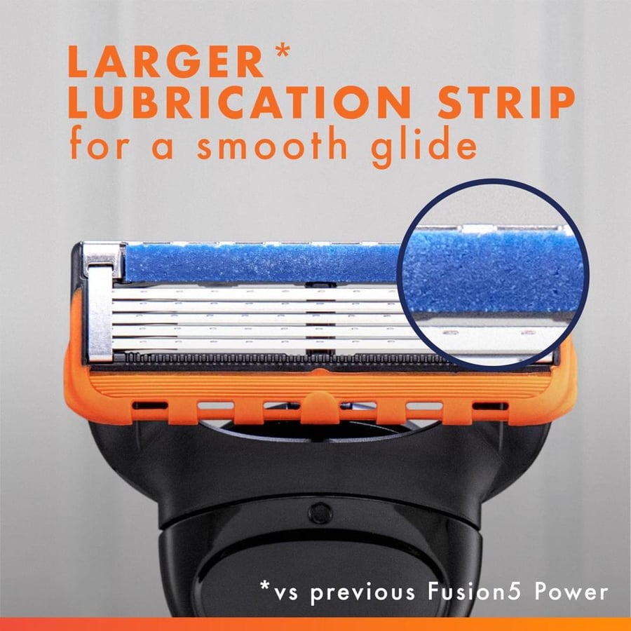 Gillette Fusion5 Power Razor for Men, 1 Gillette Power Razor Handle + 1 Blade Refill