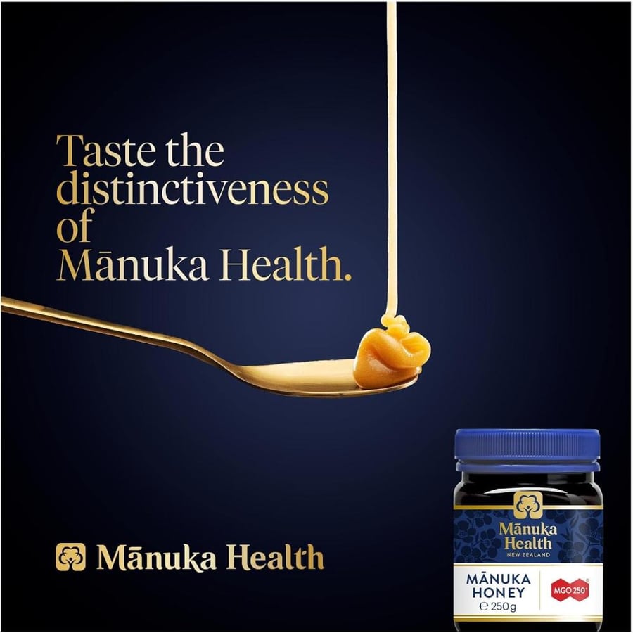 Manuka Health - MGO 250+ Manuka Honey, 100% Pure New Zealand Honey, 8.8 oz (250 g)