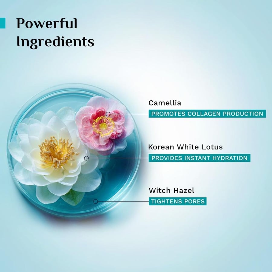 Korean Beauty White Lotus Refreshing Face Mist & Toner | Toner for glowing skin | Alcohol-Free Mist & toner for open pores Tightening | Korean skin care products | Women & Men | 100 ml