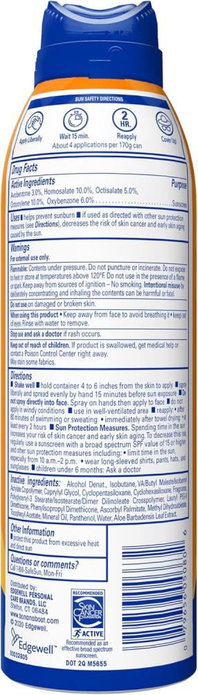 Banana Boat Sunscreen UltraMist Sport Performance Broad Spectrum Sun Care Sunscreen Spray - SPF 100, 6 Ounce