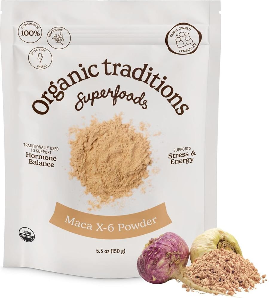 Organic Traditions, Maca X-6 Black and Red-Purple, 5.3 oz (150 g)