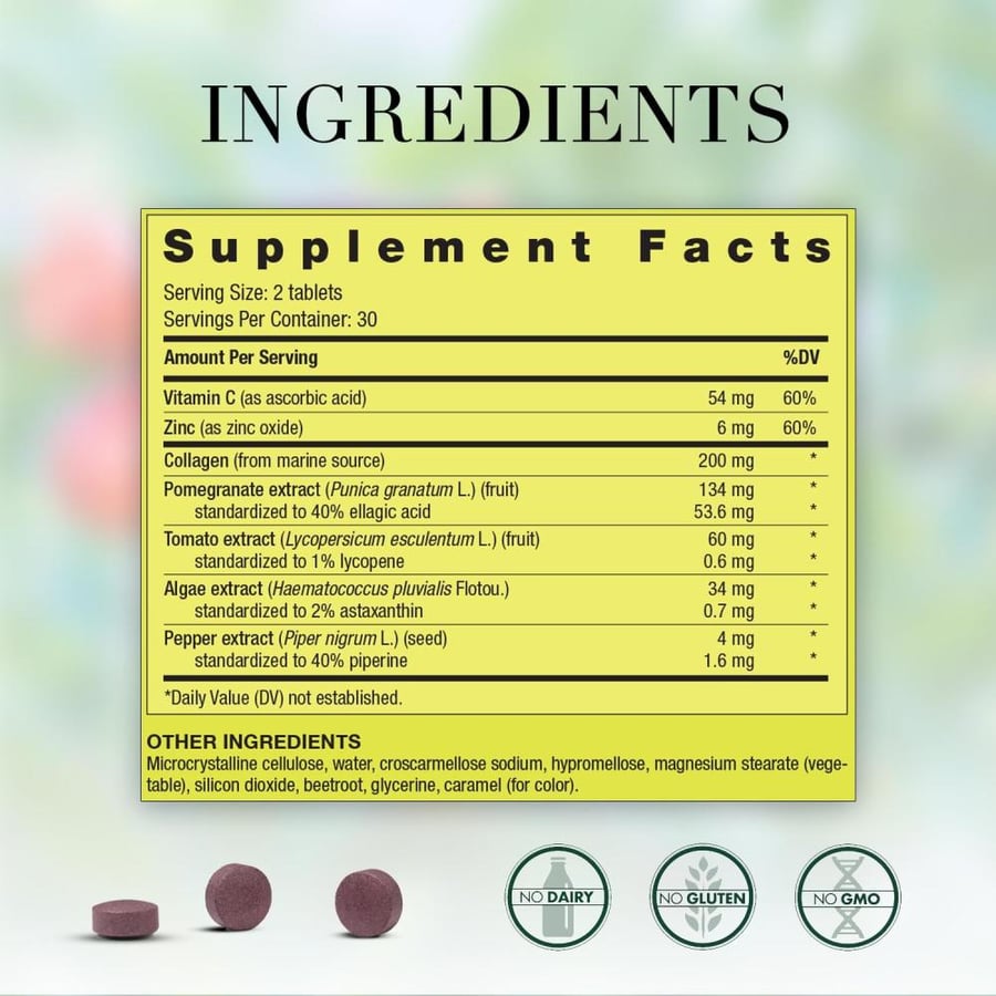 New Nordic, Skin Care, Collagen Filler, 60 Tablets