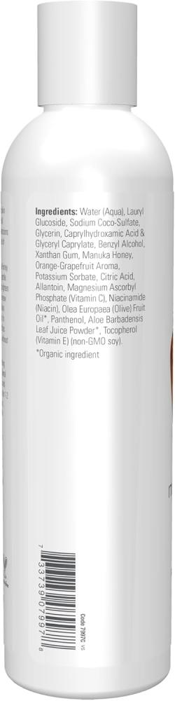 8 oz : Now Foods Vitamin C and Manuka Honey Cleanser, 8 Fluid Ounce